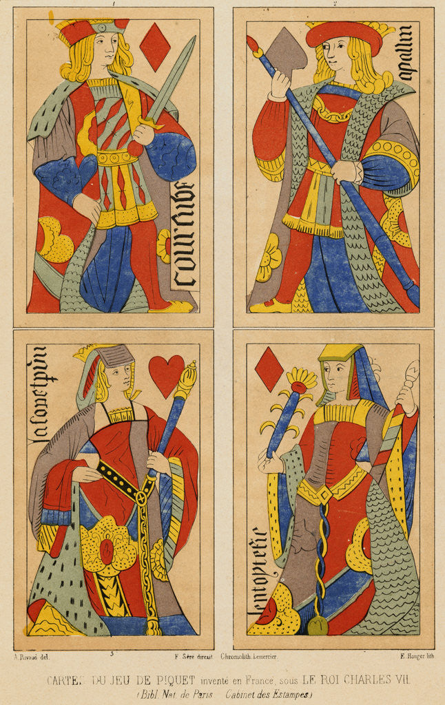 Detail of French Playing Cards by Anonymous