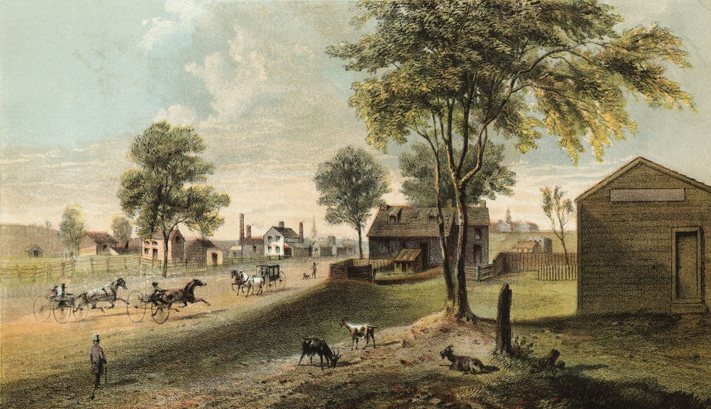 Detail of Old Landmarks of Manhattan Island by Anonymous