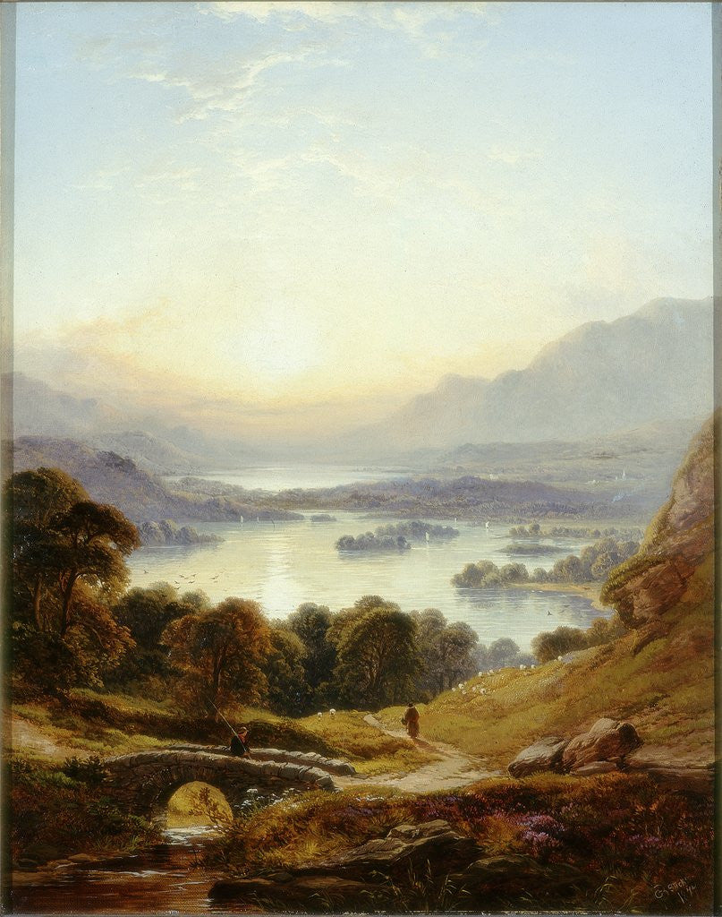 Detail of Derwentwater and Bassenthwaite Lakes, Keswick by George Blackie Sticks