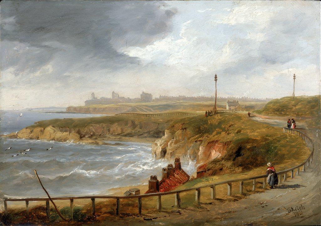 Detail of Tynemouth from Cullercoats by John Wilson Carmichael