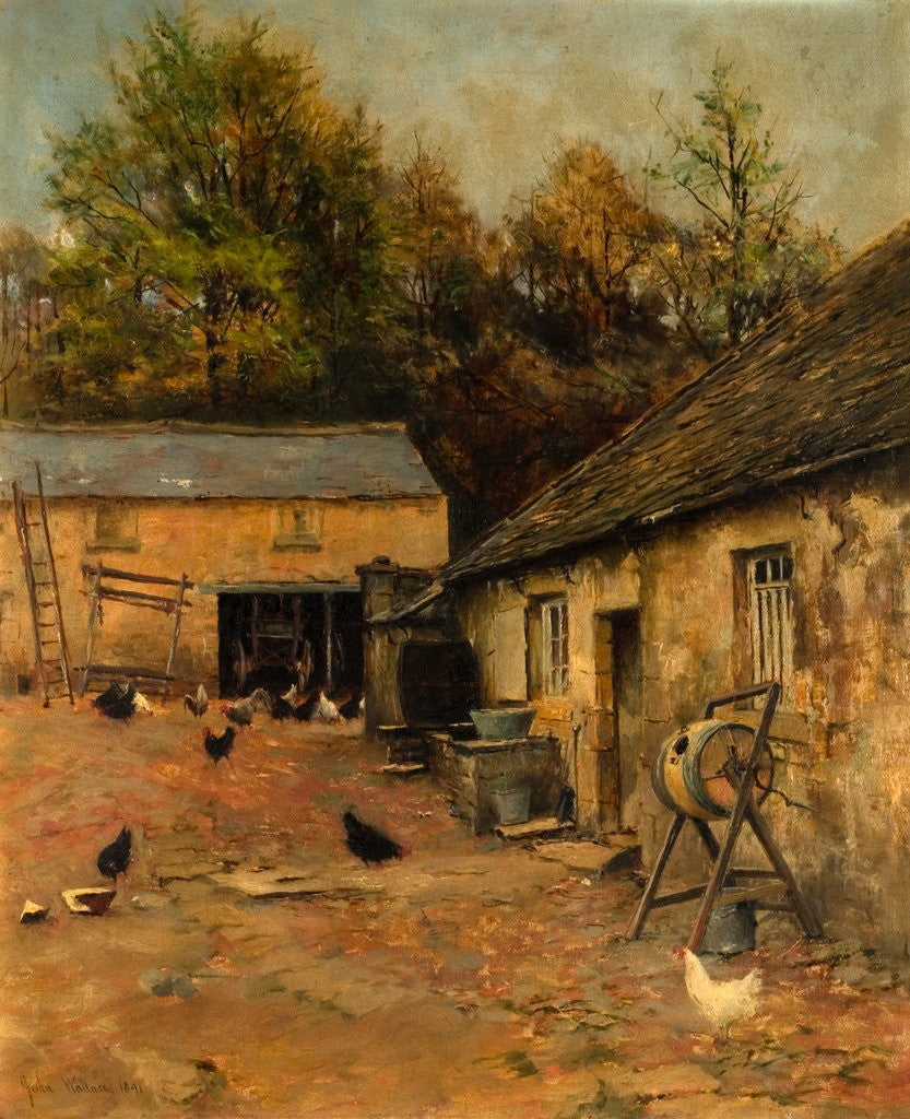 Detail of Farmyard Scene by John Wallace