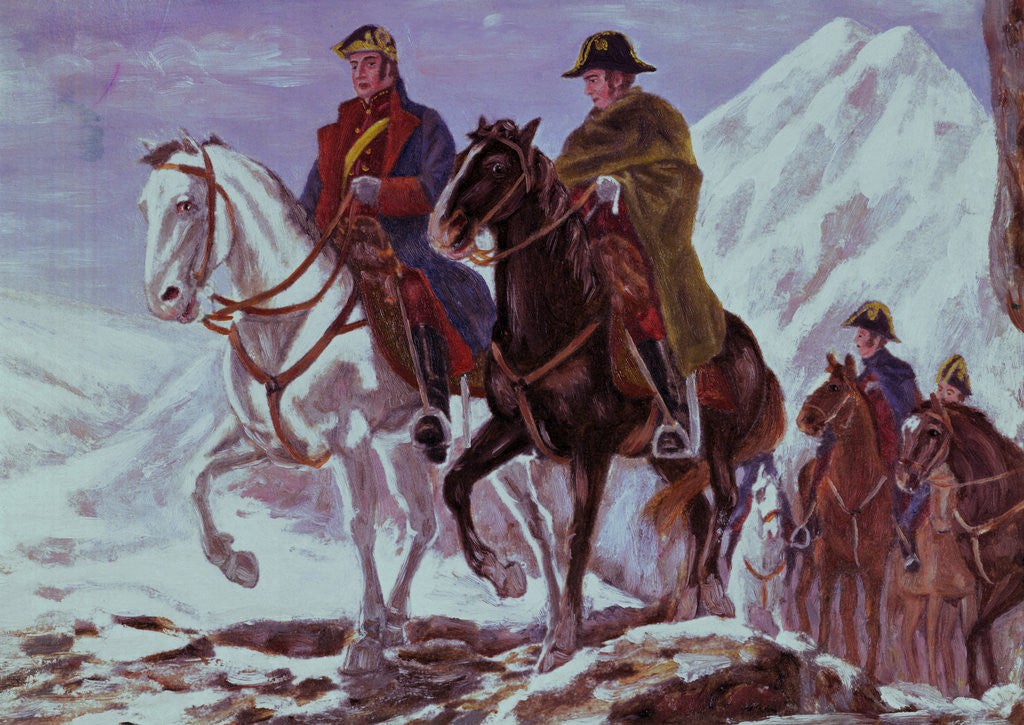 Detail of San Martin Leading His Army by Anonymous