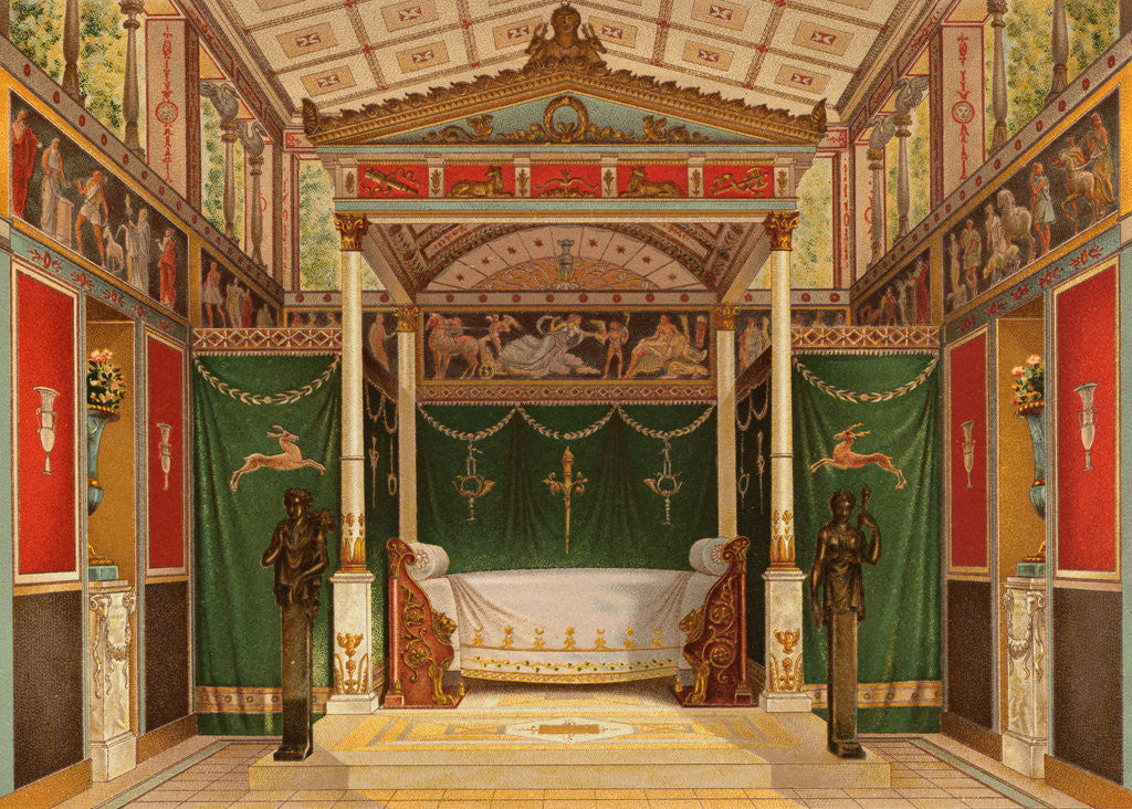 Detail of Reconstruction of Roman Interior by Anonymous