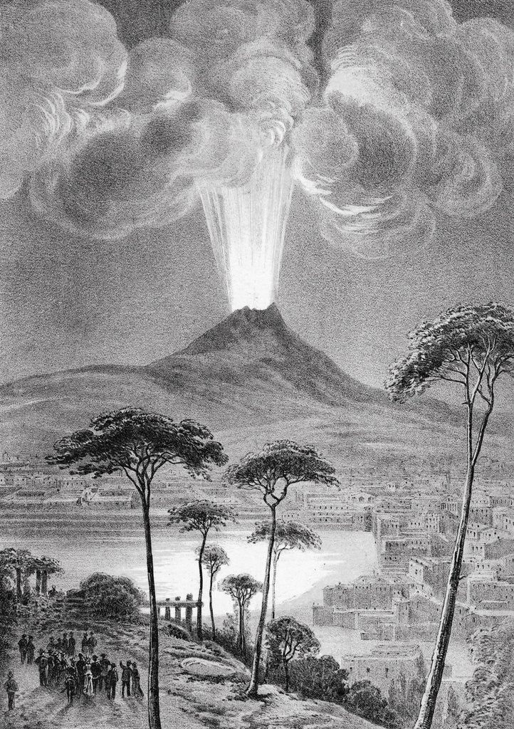 Detail of Eruption of Vesuvius by Anonymous