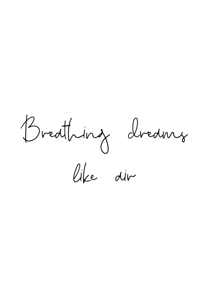 Detail of Breathing dreams like air by Joumari