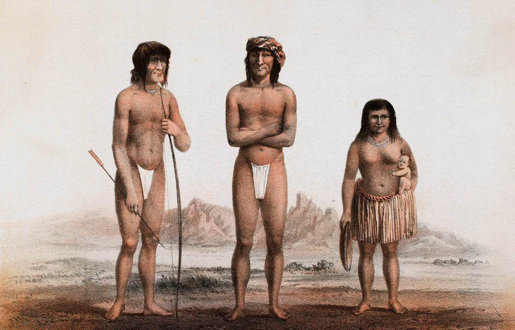 Detail of Portrait of Mojave Indians by Anonymous