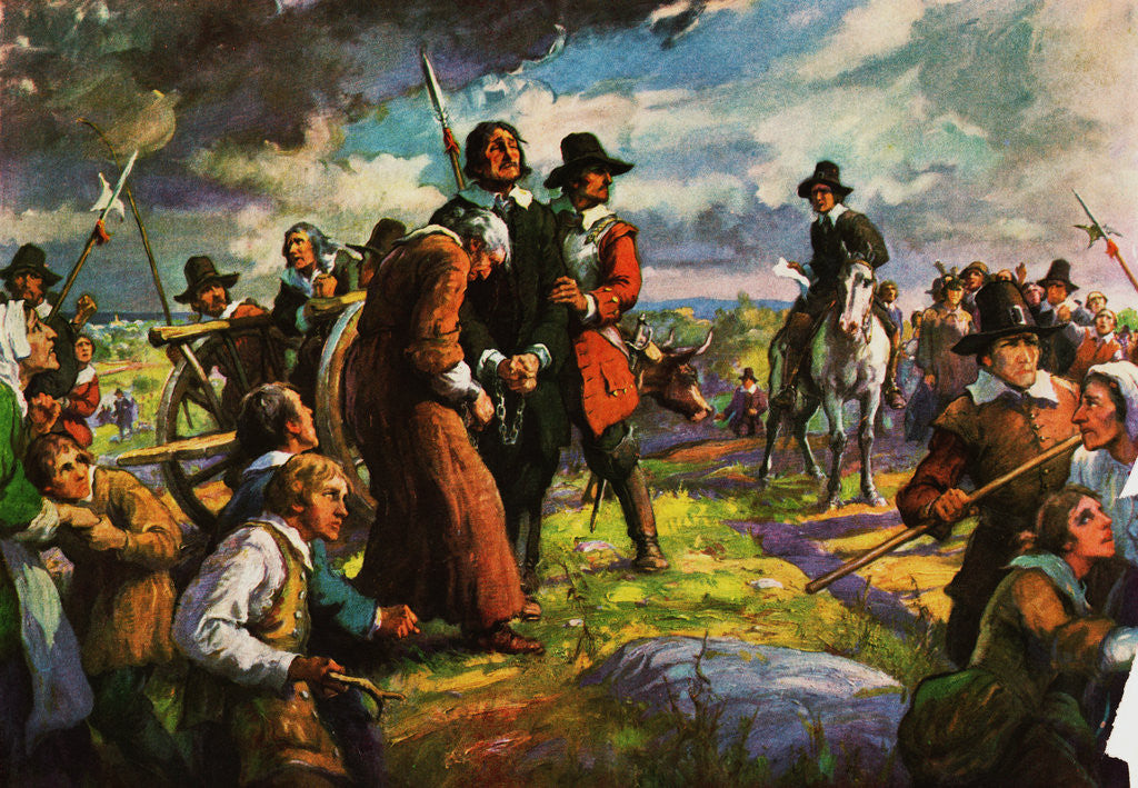 Detail of Citizens Taking Suspected Warlock to His Death by Anonymous