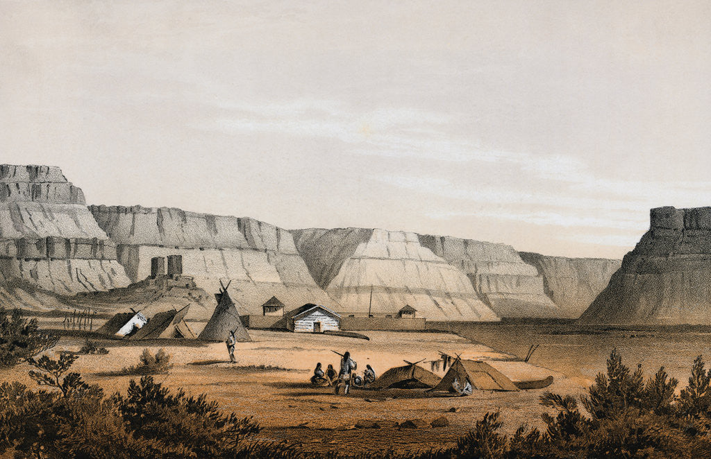 Detail of Portrait of the Old Fort Walla Walla by Anonymous