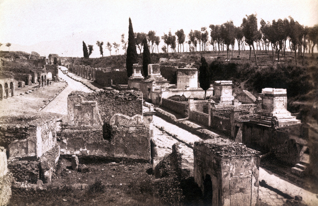Pompeii's 'Street of Tombs' by Corbis
