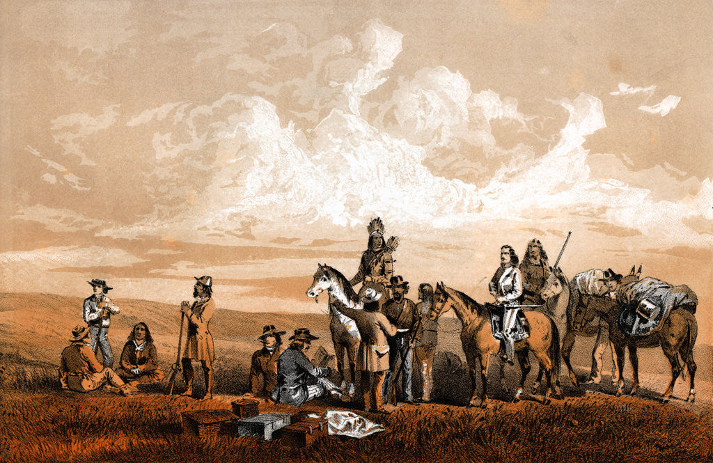 Detail of Lieutenant Crovers Meeting with Governor Stevens by Anonymous