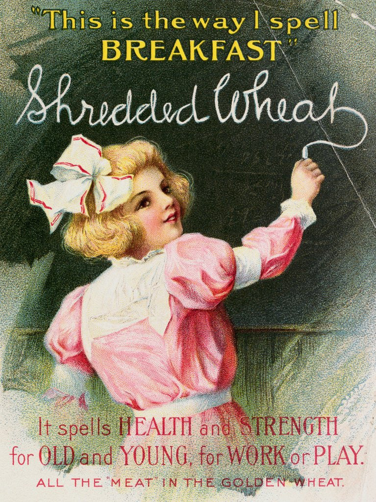 Detail of Advertisement for Shredded Wheat by Anonymous