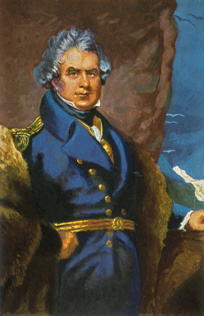 Detail of Portrait of John Ross by Anonymous