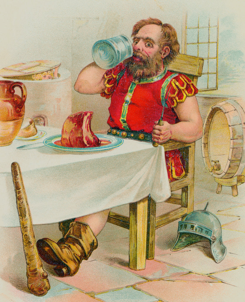 Detail of Jack Peeping from Container at Giant's Table by Anonymous