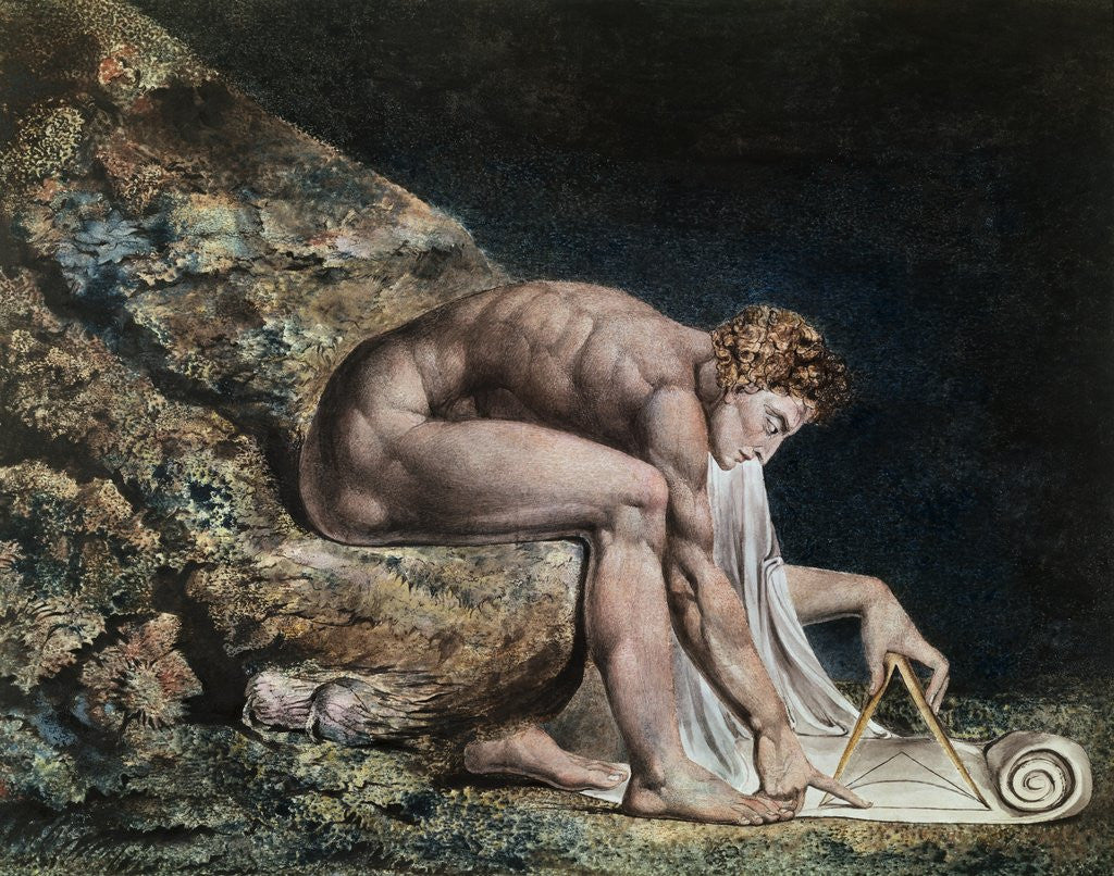 Detail of Newton by William Blake