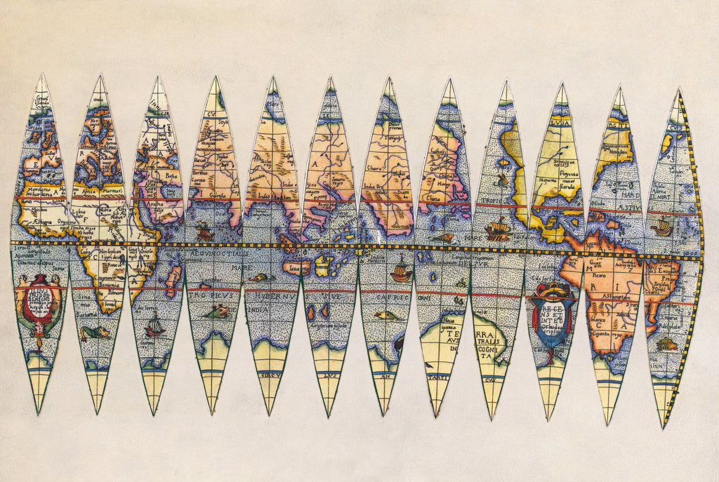 Detail of Early Map of the World by Anonymous