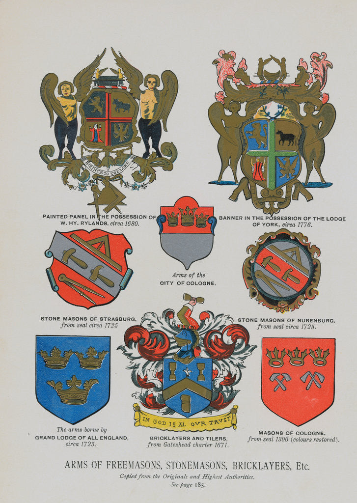 Detail of Selection of Emblematic Arms by Anonymous