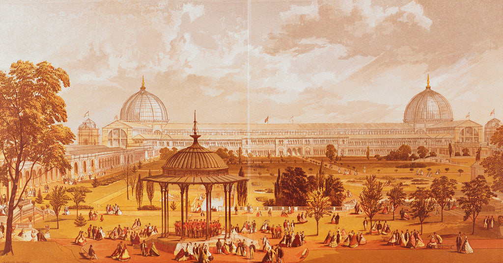 Detail of Garden Grounds and Crystal Palace During Exhibition by Anonymous