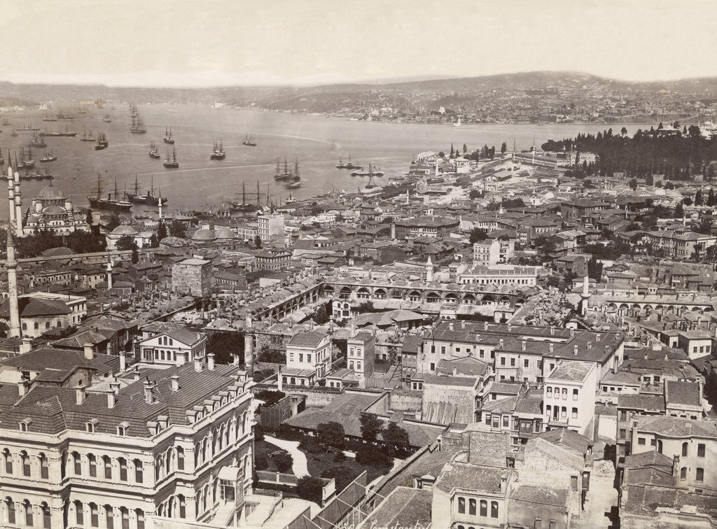 Detail of Overhead View of Constantinople by Anonymous
