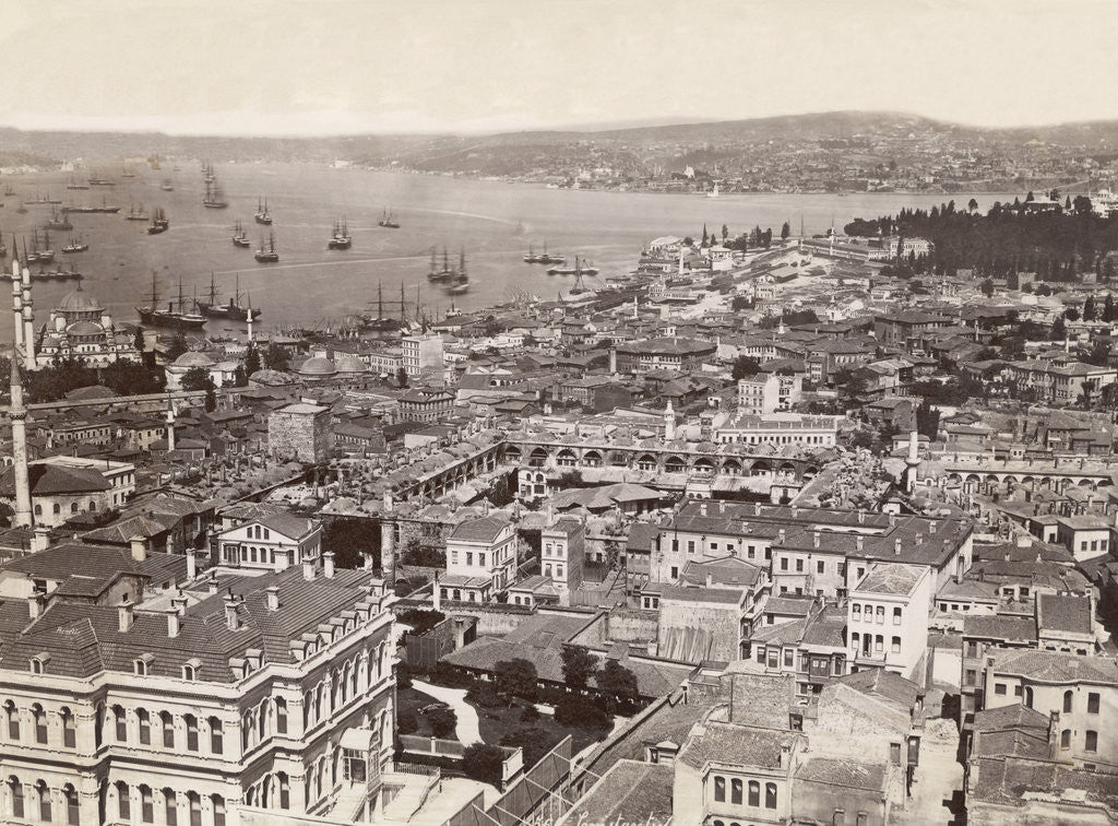 Detail of Overhead View of Constantinople by Corbis