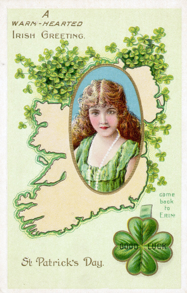 Detail of Warm Hearted Greetings From Ireland by Anonymous