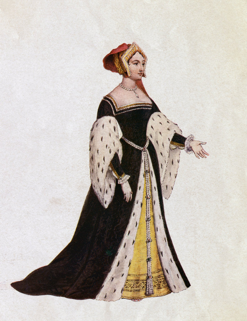 Detail of Anne Boleyn as Queen of England by Anonymous