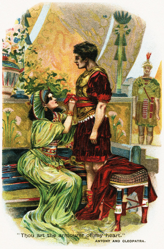 Detail of Antony and Cleopatra in Tender Moment by Anonymous