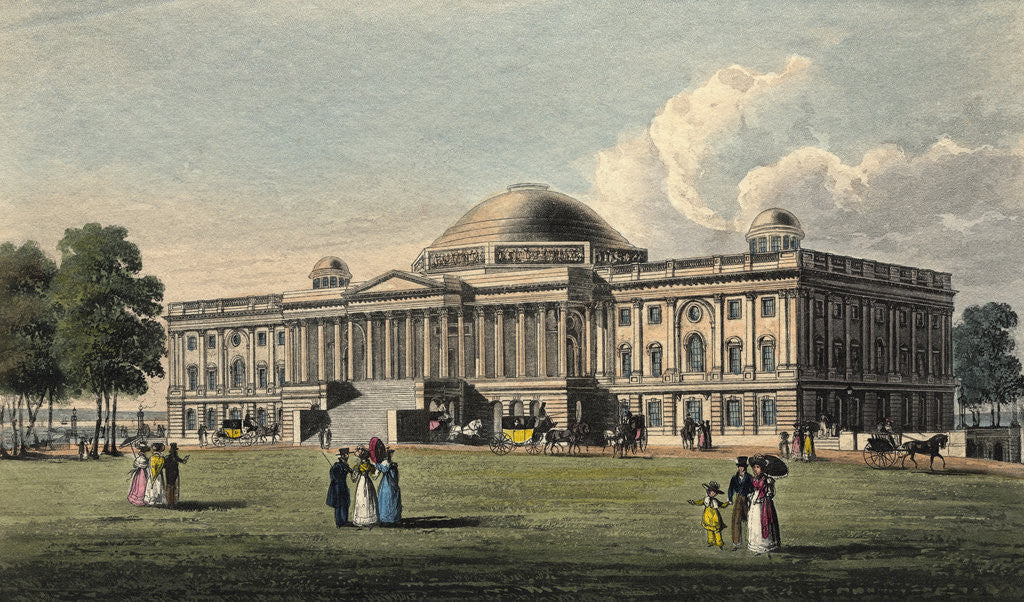 Detail of Illustration of Capitol Building by Anonymous