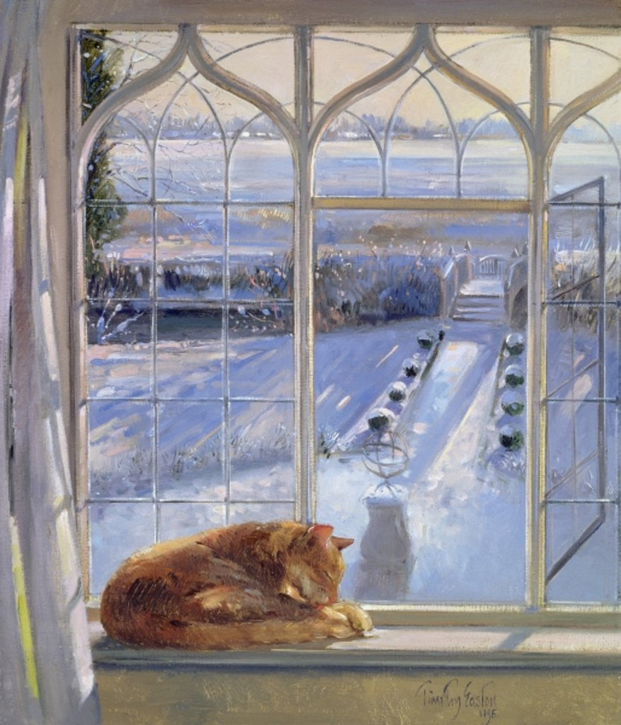 Sundial and Cat by Timothy Easton
