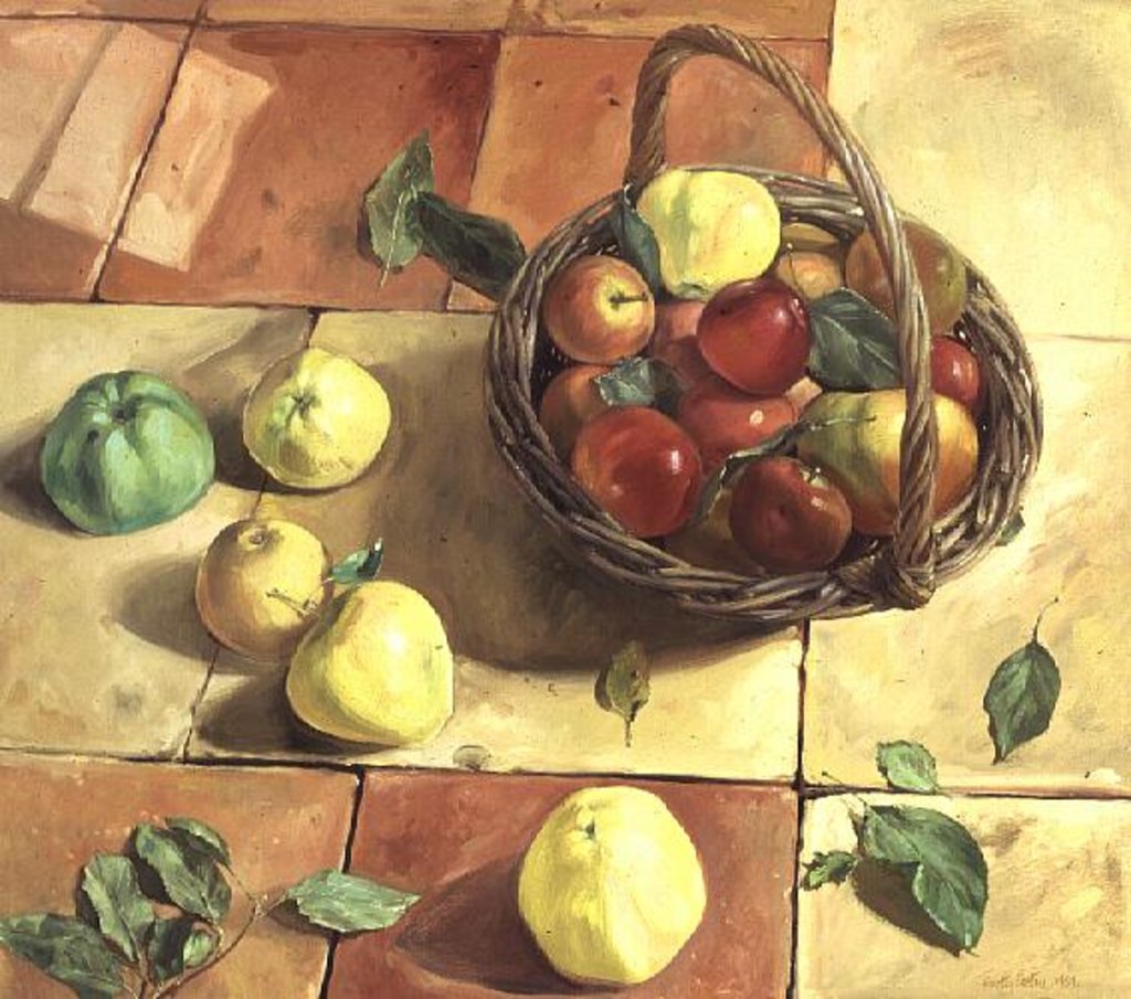 Detail of The Apple Basket by Timothy Easton