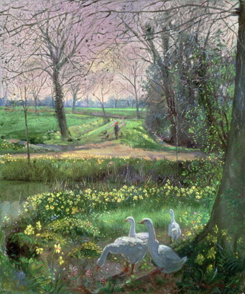 Detail of Spring Walk by Timothy Easton