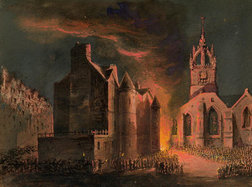 Detail of Porteous Mob, 8th September, 1736 by Anonymous Anonymous