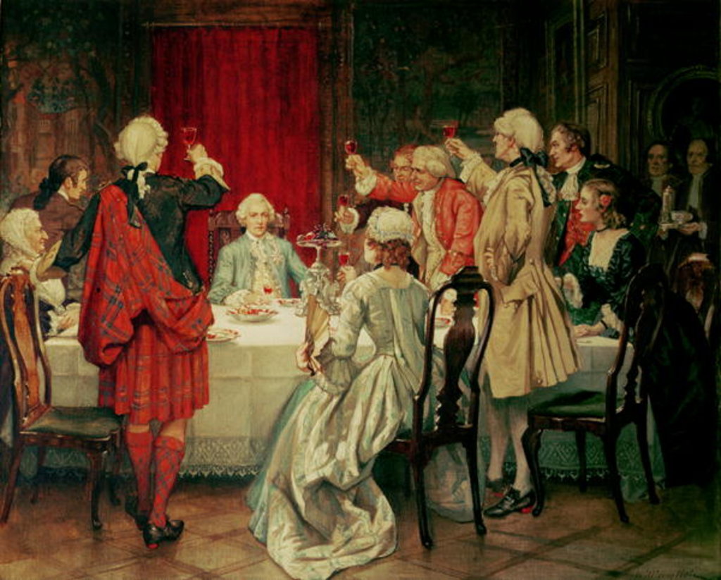 Detail of Prince Charles Edward Stuart in Edinburgh, 1745 by William Brassey Hole