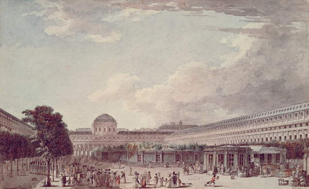 Detail of Le Palais Philippe Egalite, Le Palais Royal, 1791 by Jean Lespinasse