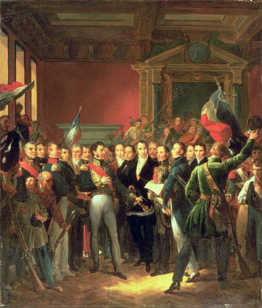 Detail of The Reading of the Declaration of Deputies, 1830 by Francois Pascal Simon Baron Gerard