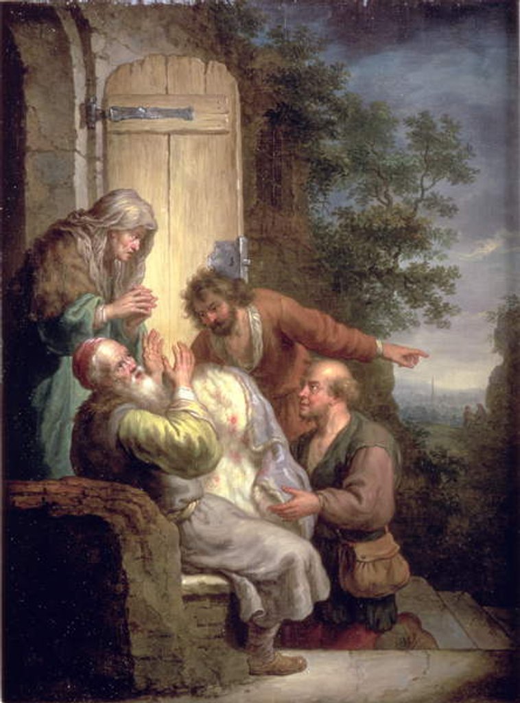 Detail of Jacob presented with Joseph's coat by Balthasar Beschey