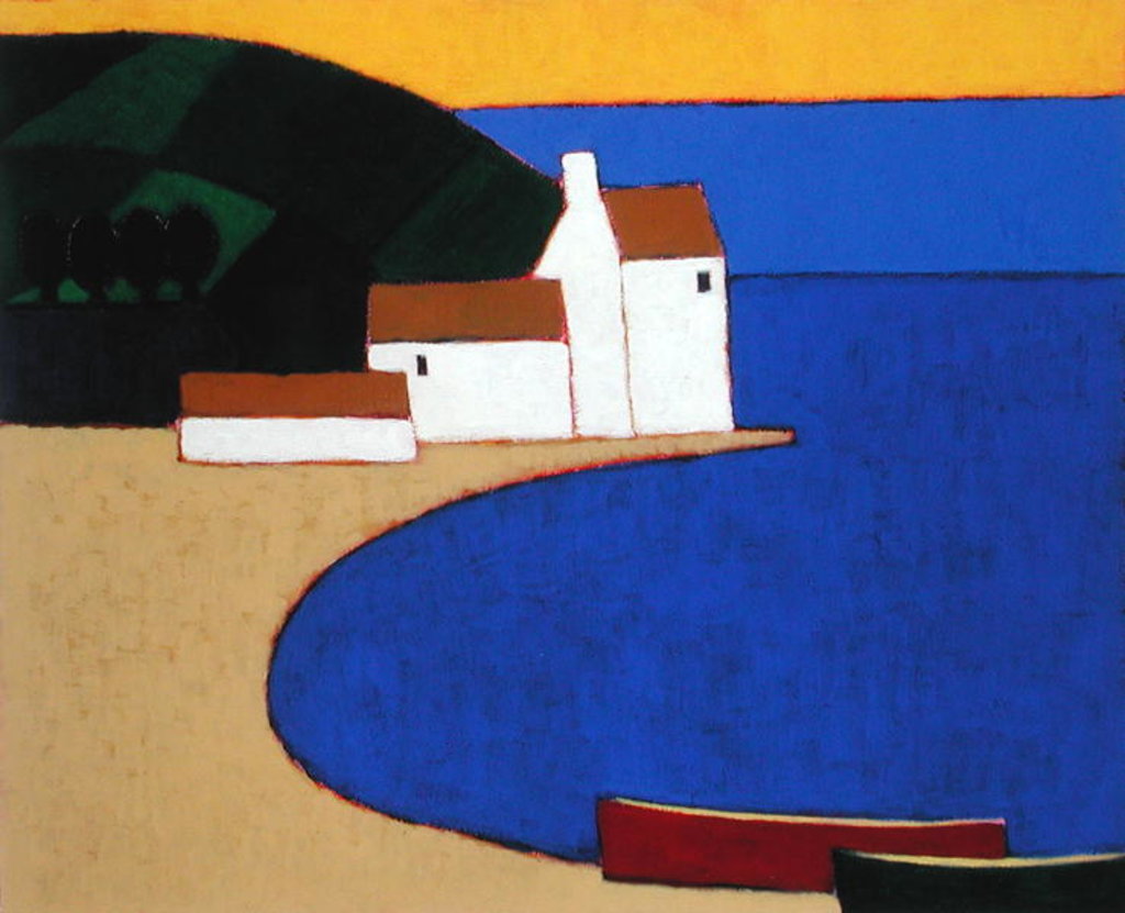 Detail of Bay in Southern Brittany, 2004 by Eithne Donne