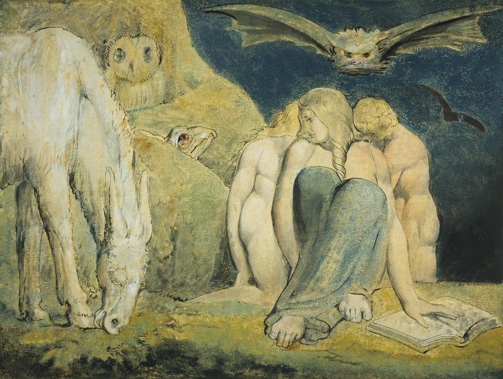 Detail of The Triple Hecate by William Blake