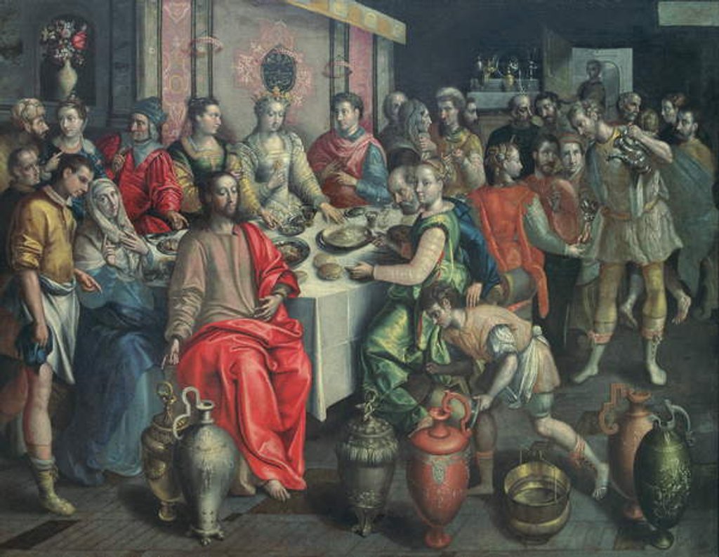 Detail of The Marriage at Cana, 1597 by Maarten de Vos