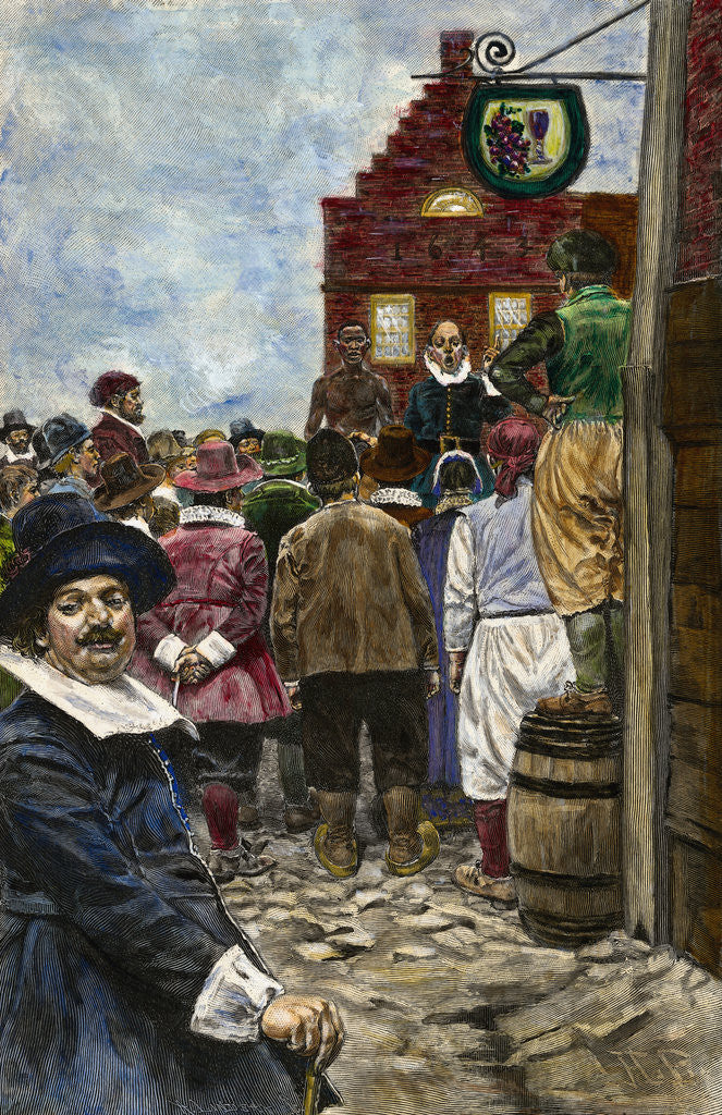 Detail of Slave Sale in Progress by Anonymous