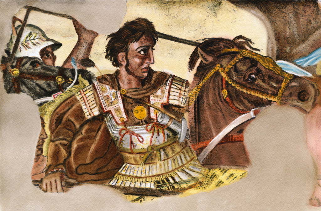 Detail of Alexander the Great During Battle by Anonymous