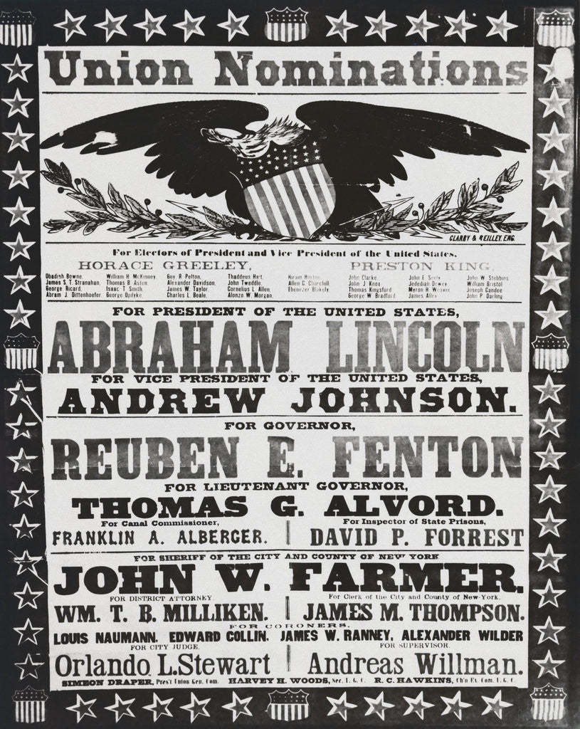Detail of Early American Campaign Poster by Corbis