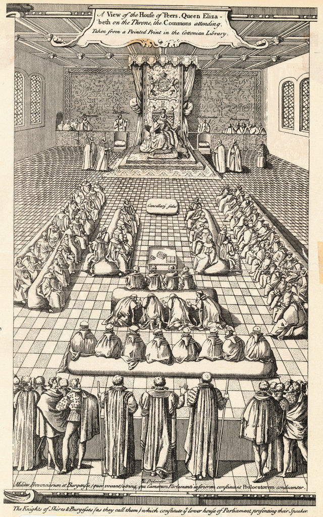 Detail of Elizabethan Parliament Session by Corbis