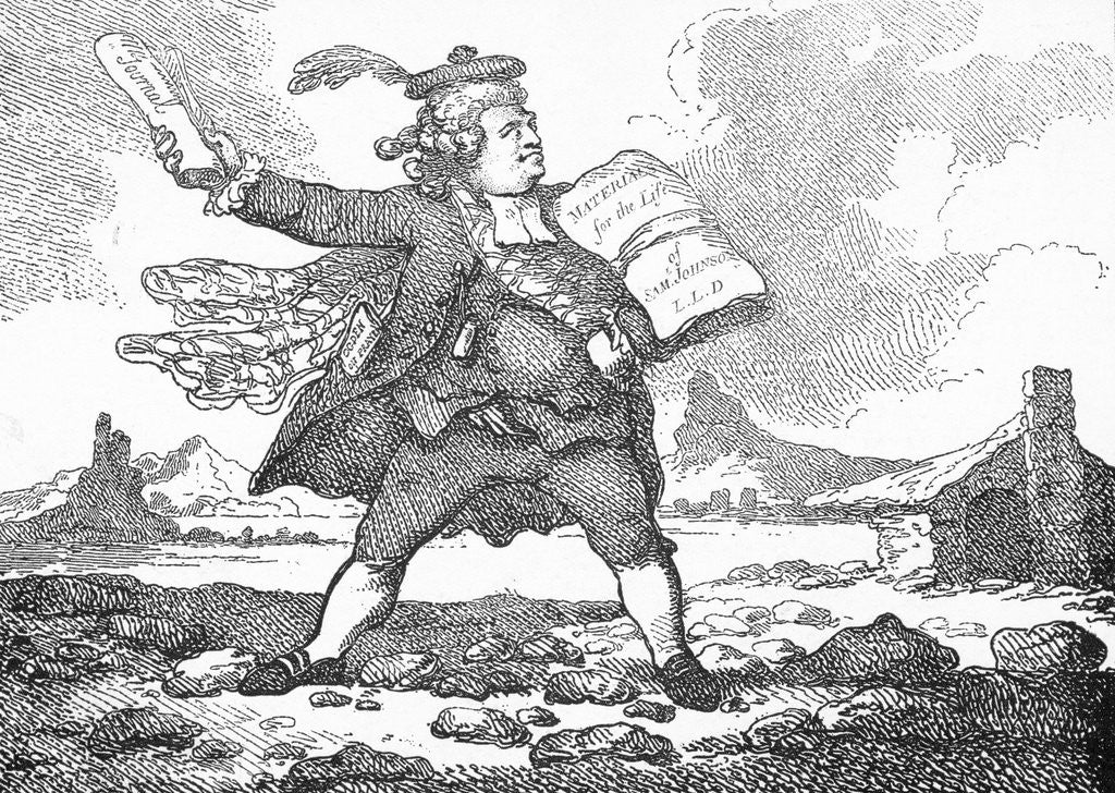 Detail of Caricature of James Boswell by Anonymous