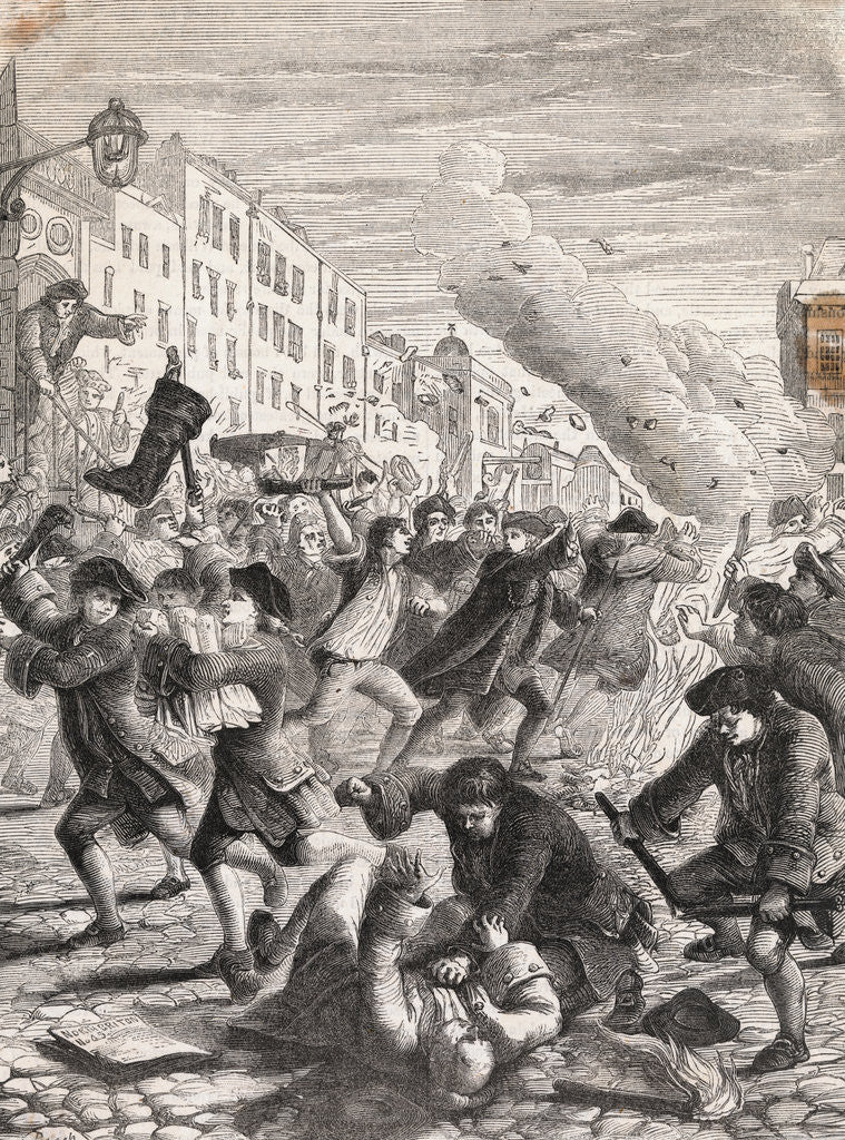 Detail of Rioters Fighting by Anonymous