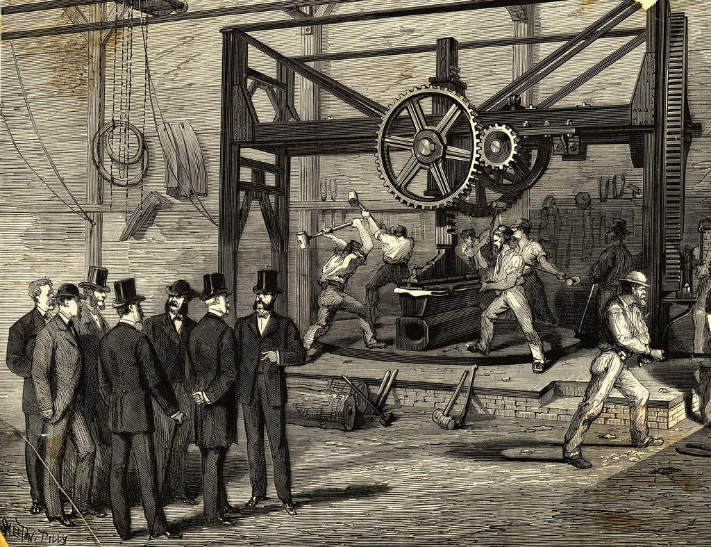 Detail of Industrial Workers and Capitalist by Anonymous