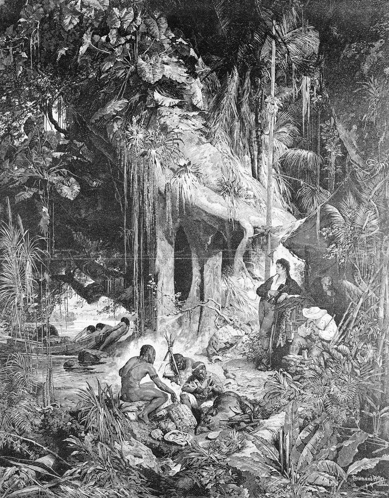 Detail of Alexander von Humboldt Beside River by Anonymous