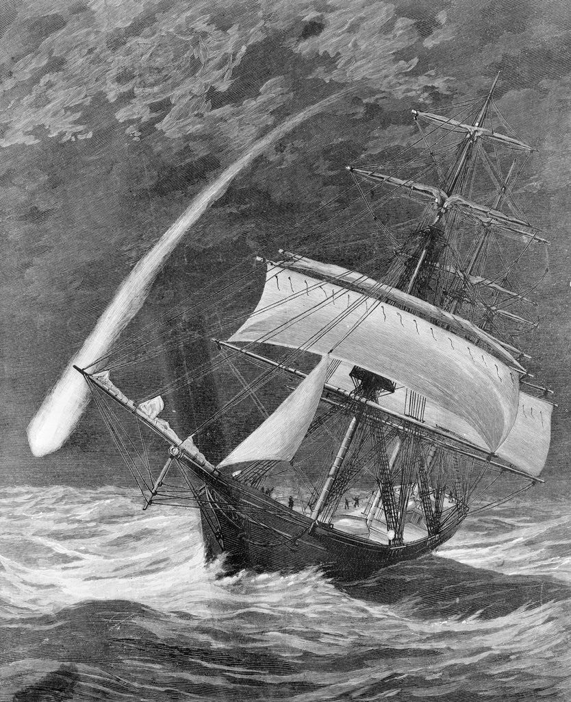 Detail of Grandee Ship Witnessing Meteor by Anonymous