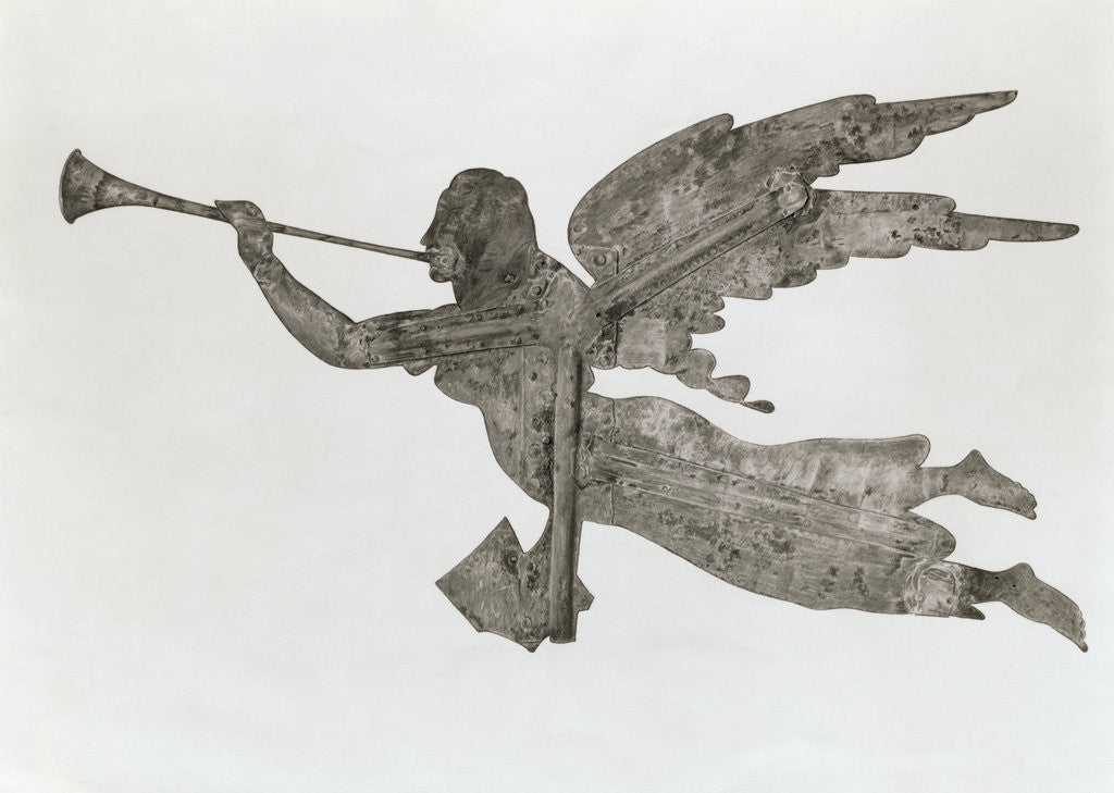 Detail of Angel Weathervane by Anonymous