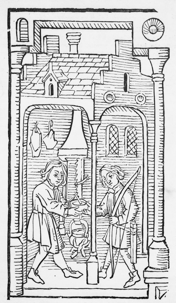 Detail of Illustration of Jacob and Esau by Anonymous