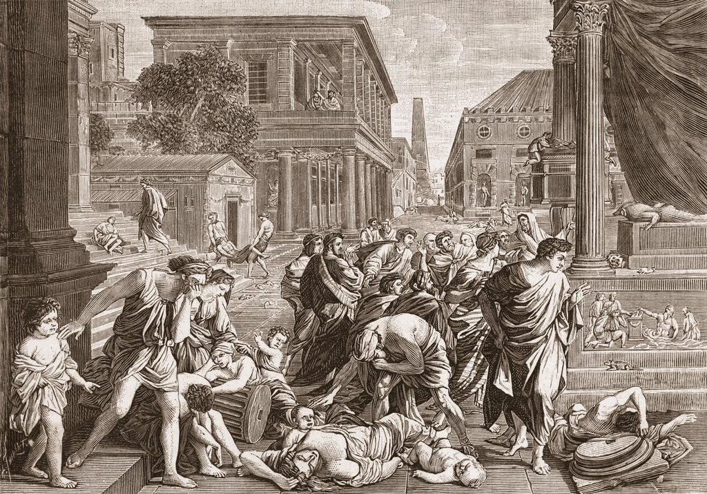 Detail of Philistines Becoming Ill by Anonymous